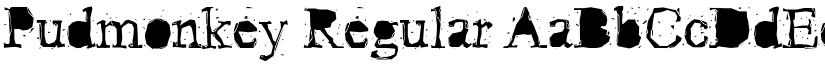 Pudmonkey Regular font