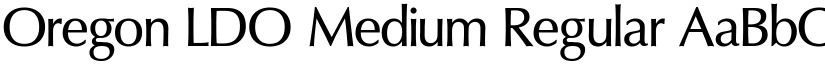 Oregon LDO Medium Regular font