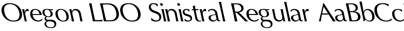 Oregon LDO Sinistral Regular font