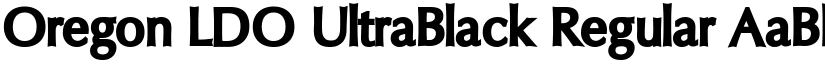 Oregon LDO UltraBlack Regular font