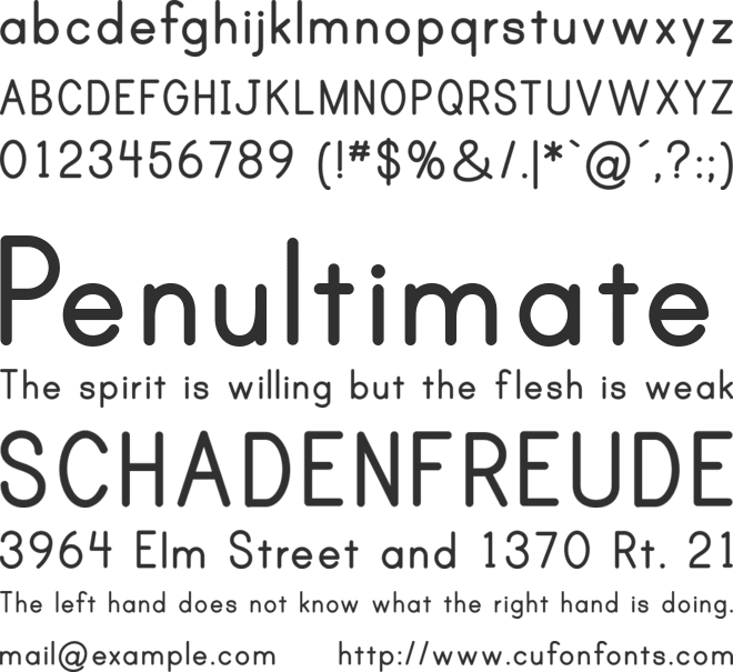 Print font preview
