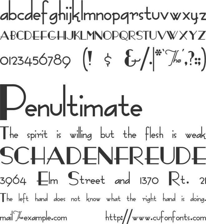 FashionVictim font preview