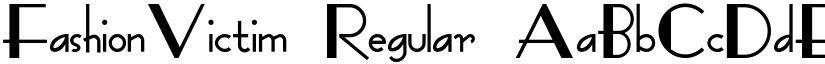 FashionVictim Regular font