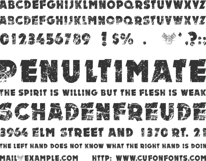 MOTOR font preview