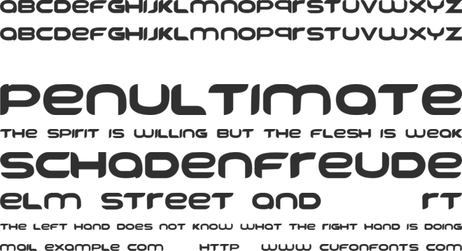 FREEDOM font preview