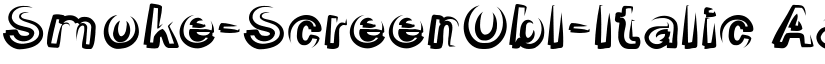 Smoke-ScreenObl-Italic font