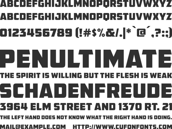 AMCAP Eternal font preview
