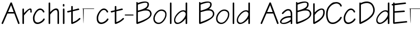 Architect-Bold Bold font