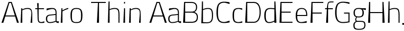 Antaro Thin font