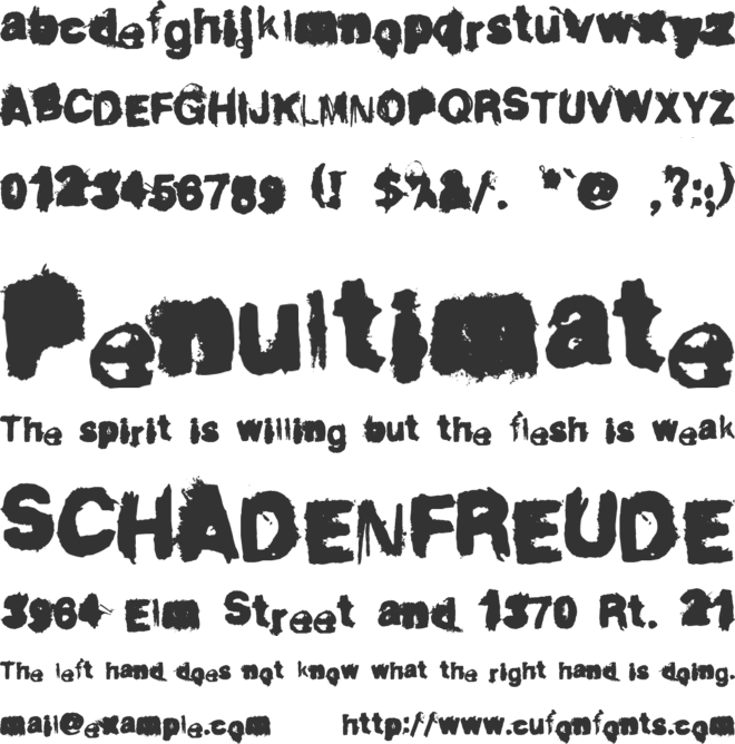 Dirty Liar font preview