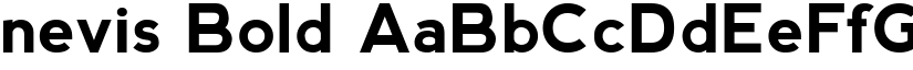 nevis Bold font
