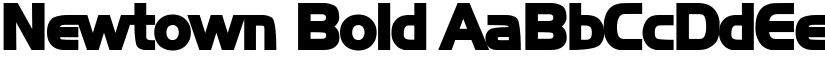 Newtown Bold font