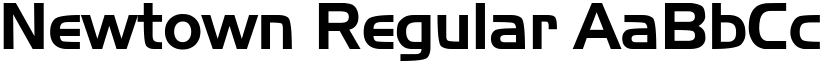 Newtown Regular font