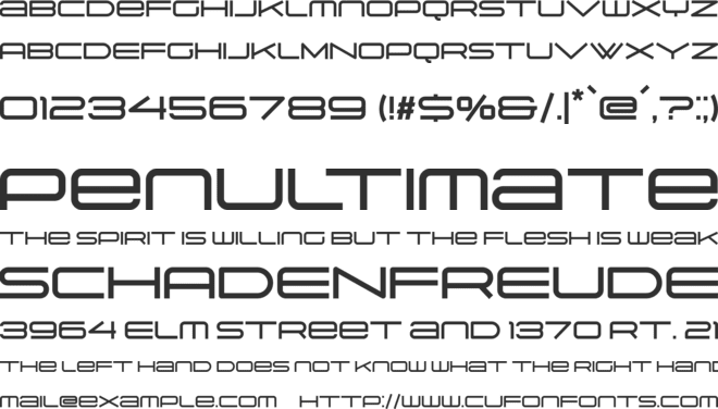 Suissnord font preview