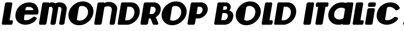 Lemondrop Bold Italic font