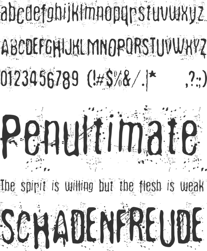 Fibyngerowa font preview