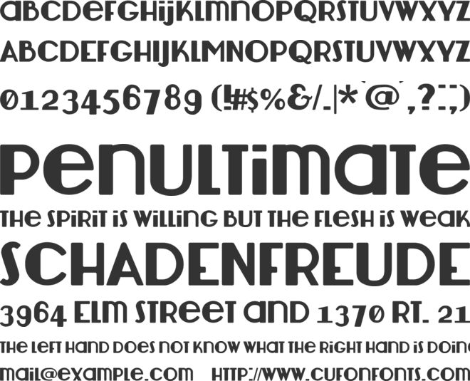 Lemondrop font preview