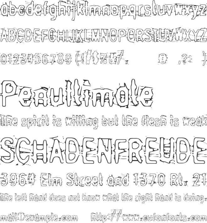 Angry Bitch font preview