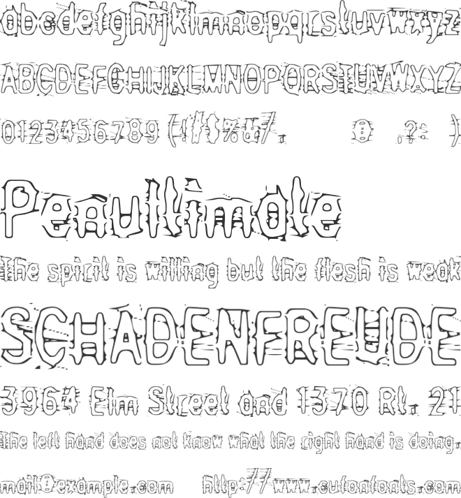 Angry Bitch font preview