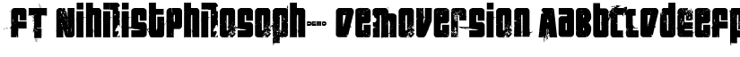 FT NihilistPhilosophy Demoversion font