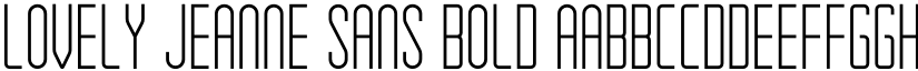 Lovely Jeanne Sans Bold font