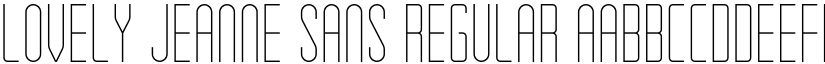 Lovely Jeanne Sans Regular font