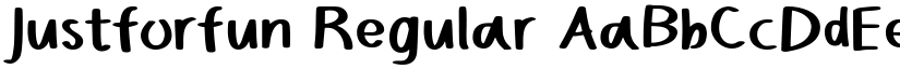 Justforfun Regular font