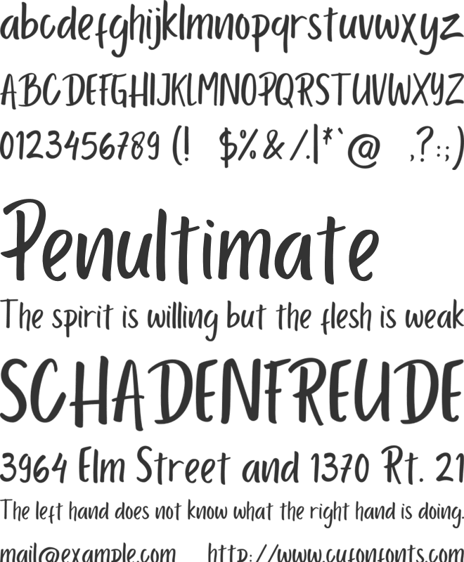 Porcelain font preview