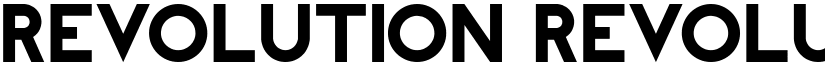 REVOLUTION REVOLUTION font
