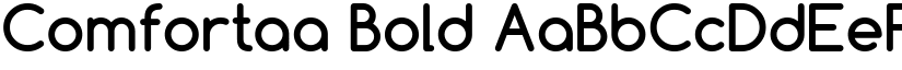 Comfortaa Bold font