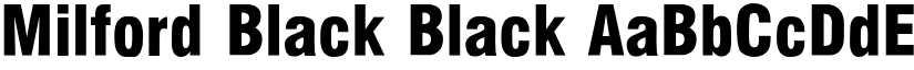 Milford Black Black font