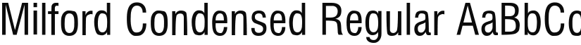 Milford Condensed font download