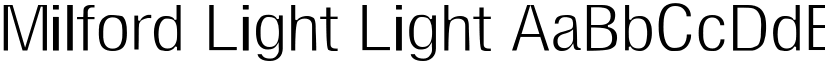 Milford Light Light font