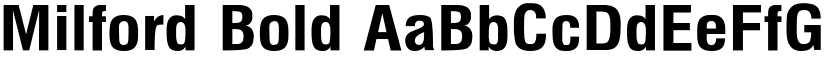 Milford Bold font