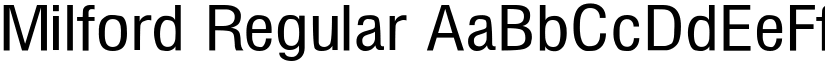Milford Regular font