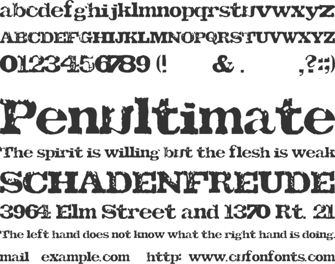 Tatu LA font preview