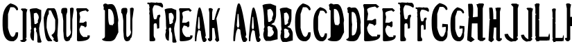 Cirque Du Freak font