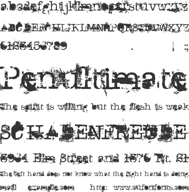 Don Giovonni font preview