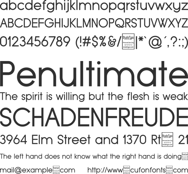 Typo Grotesk font preview