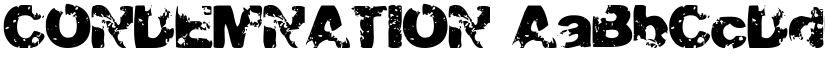 CONDEMNATION font