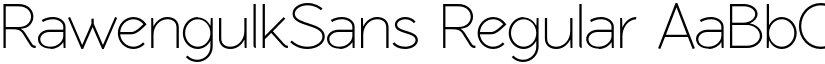 RawengulkSans Regular font