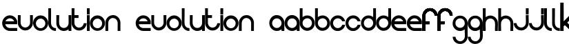 Evolution Evolution font
