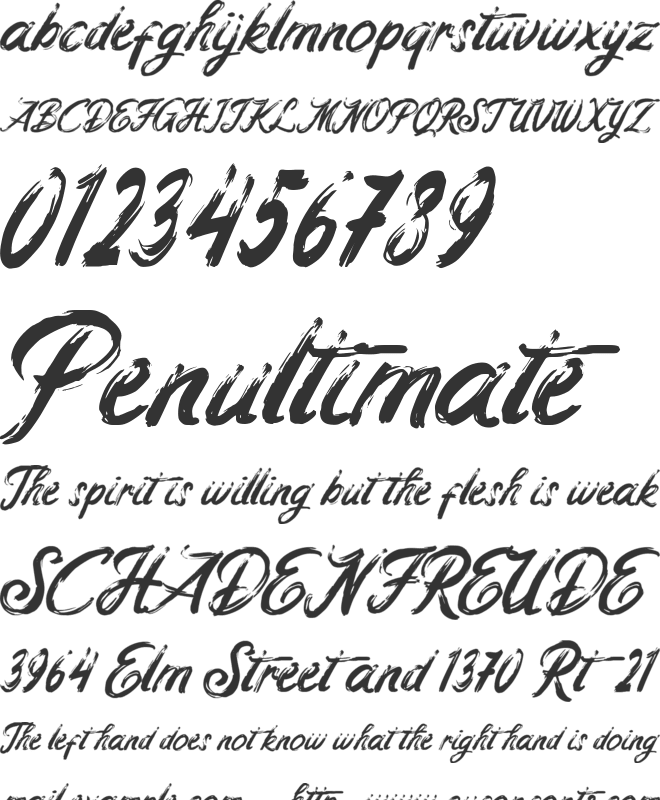 Hello Vintage font preview