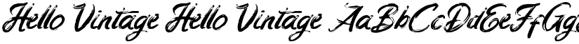 Hello Vintage Hello Vintage font