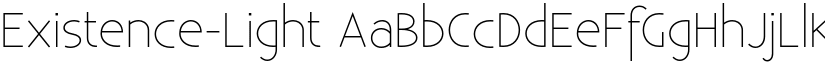 Existence-Light font