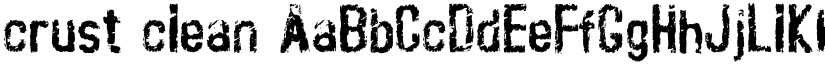 crust_clean font
