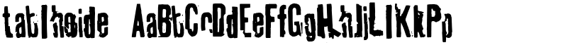 tablhoide font