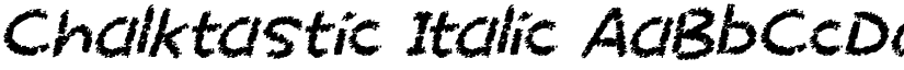 Chalktastic Italic font