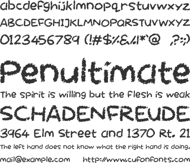 Chalktastic font preview
