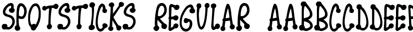 Spotsticks Regular font
